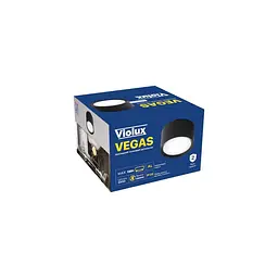 Світильник точковий накладний VEGAS GX53 IP20 круг чорний Violux ( 340101 ) - мініатюра 6