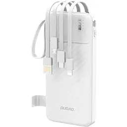 Універсальна мобільна батарея Dudao 10000mAh K11 10W USB-A,USB-C,microUSB, with USB-A/USB-C/Lightning/MicroUSB cables Білий