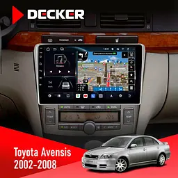 Штатна магнітола Toyota Avensis 2002-2008 Decker D9-011 4x64, DSP, 4G, 360 Decker (НФ-00006469)