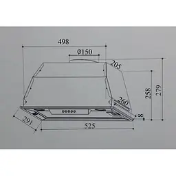 Витяжка INTERLINE SMART BK A/60/T - мініатюра 2