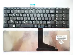 Клавіатура для ноутбуків Toshiba Satellite C850, L850 чорна з чорною рамкою RU/US