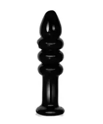 Анальна пробка - Glass Romance 5.5" Black