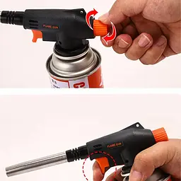 Газовий пальник Cyclone Flame Gun 930, п’єзопідпал, регулювання полум’я, температура до 1300°C - мініатюра 6