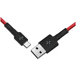 Кабель оригінальний ZMI AL411 Type-C braided в обплетенні 30 см чорний - мініатюра 2