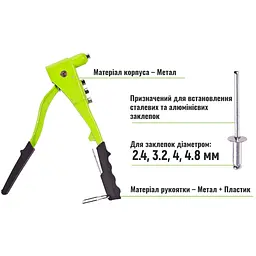Пістолет заклепувальний Alloid Building Tools (GR-1001) - мініатюра 4