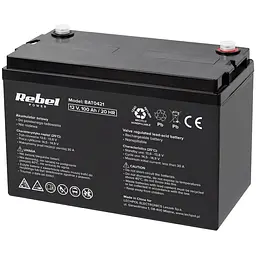 Акумулятор гелевий Rebel 12V 100 Ah (BAT0421)