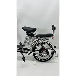 Електровелосипед Minako V4 PRO двомісний 800W/60V/24Ah із заднім амортизатором сірий - мініатюра 5