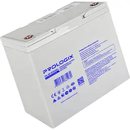 Акумулятор Prologix GEL 12V [12V/55Ah/660Wh] [PL12-55GEL] [112356] - мініатюра 2