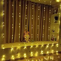 Гірлянда-завіса Зоряний дощ на сонячній батареї, 2м, 190 LED, теплий білий (234576887_298) - мініатюра 6