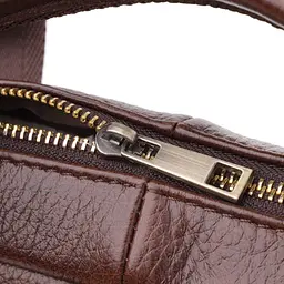 Стильний портфель для чоловіків із натуральної шкіри Vintage 23040 коричневий - мініатюра 6