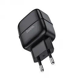 Зарядне мережне HOCO C77A Highway 2USB 2.4A Micro USB Чорний - мініатюра 3
