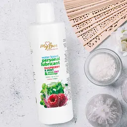 Лубрикант MyLove Aroma Series IntimMassage 2in1 Raspberry Mint, 300 мл - мініатюра 4