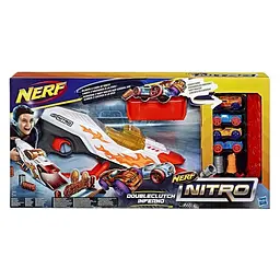 Ігровий набір Hasbro з бластером Nerf Nitro Doubleclutch Inferno (E0858) - мініатюра 2