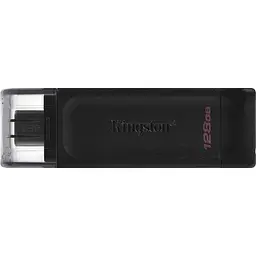 Флеш-накопичувач Kingston 128Gb Type-C DataTraveler 70 Black (DT70/128GB) - мініатюра 2