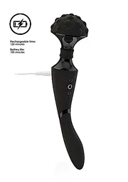 Вібромасажер Vive Shiatsu Bendable Massager Wand 28.6 см (чорний) - мініатюра 5