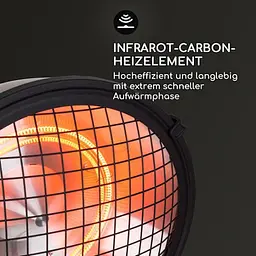 Інфрачервоний обігрівач Blumfeldt Heatspot, 2кВт - мініатюра 3