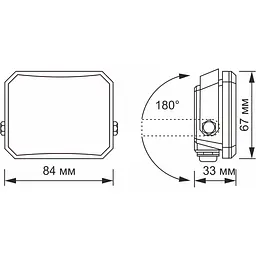 Світлодіодний прожектор Videx F3 10W 5000K Black (VLE-F3-0105B) [144817] - мініатюра 5