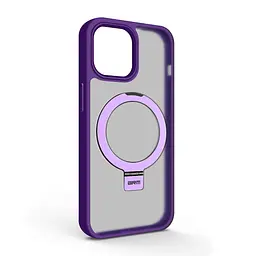 Чехол для Apple iPhone 15, Unit Stand, фиолетовый, MagSafe, противоударный защитный чехол-панель с подставкой, поддержкой магнитных держателей и беспроводной зарядки, защита всего корпуса, силикон + поликарбонат, ArmorStandart (ARM70569)