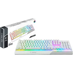 Клавіатура MSI Vigor GK30 White UA (S11-04UA301-CLA) [122963] - мініатюра 8