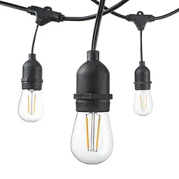 Вулична гірлянда з ретро лампами LED Edison 15шт, 24V, 10 метрів - мініатюра 4
