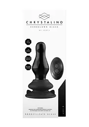 Скляний вібратор Chrystalino Missy, 11 см (чорний) - мініатюра 2