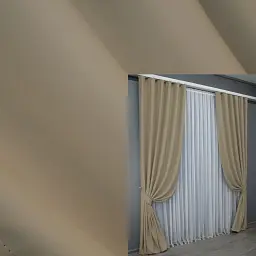 Комплект штор VR-Textil Midnight блэкаут 2 шт 100x290 см темно-бежевый (1230ш)