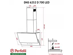 Витяжка Perfelli DNS 6252 D 700 BL LED - мініатюра 7