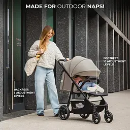 Прогулянкова коляска Kinderkraft Trig 3 Granite Grey (KSTRIG03GRY0000) - мініатюра 7