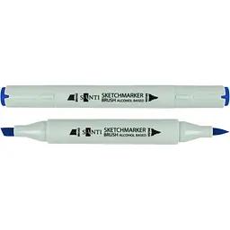 Набір спиртових маркерів Santi Brush SA-74 синій діамант 6 шт. (390988)