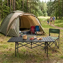 Складаний кемпінговий столик MultiGarden Kemp 120х55 см. з сумкою-чохлом - мініатюра 5