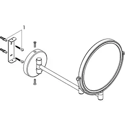 Дзеркало косметичне Hansgrohe Logis Universal хром 73561000, Хром - мініатюра 2