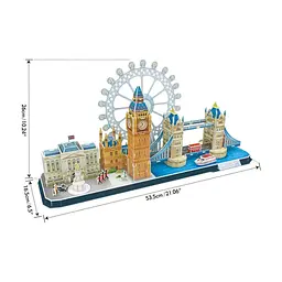 Пазл Cubic Fun Тривимірний пазл CityLine London (MC253h) - мініатюра 3