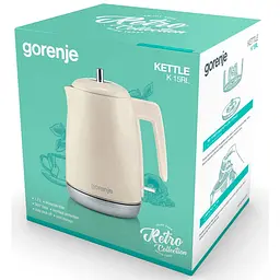 Електрочайник Gorenje K 15 RL кремовий 1.7 л (728258) - мініатюра 3