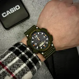 Чоловічий годинник Casio AQ-S810W-3A Зелений ( AT1141-0288 ) - мініатюра 2
