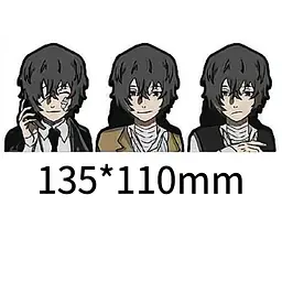Голографічна наклейка Великий з бродячих псів Дазай Bungou Stray Dogs Dazai