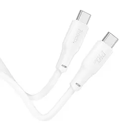 Кабель USB Hoco X93 Force fast charging 240W Type-C to Type-C 1 м White - мініатюра 2