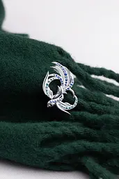 Серебряная брошь Феникс (9516) - миниатюра 3
