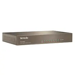 Комутатор TENDA TEG1008D 8port 10/100/1000 BaseTX, desktop, метал - мініатюра 4