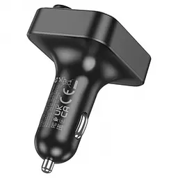 Автомобільний FM-трансмітер модулятор Bluetooth MP3 HOCO E85 Tiger 20 W, PD/QC, USB-C/2xUSB-A - мініатюра 4