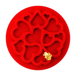 Кондитерський килимок Silikomart для декорування Міні Серце 6 шт х 2 мл (MINI LOVE DECOR) - мініатюра 2