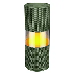 Портативна bluetooth колонка Hoco HC29 з LED підсвічуванням army зелений - мініатюра 2