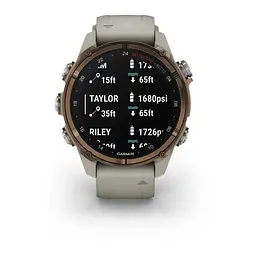 Спортивний годинник Garmin Descen Mk3i – 43 mm Bronze PVD Titanium with French Gray Silicone Band (010-02753-13/14) - мініатюра 10