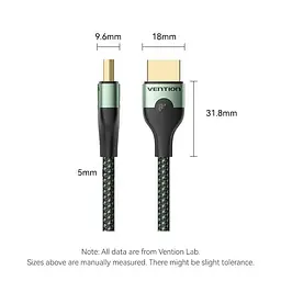 Кабель Vention HDMI-HDMI V 2.1 1.5 м (ALOGG) - мініатюра 9
