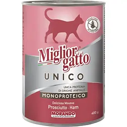 Вологий корм для котів Morando Migliorgatto Unico Rustic прошуто 400 г