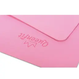 Килимок (мат) для фітнесу та йоги Queenfit Premium TPE 0,5см рожевий - мініатюра 4