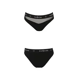 Трусики із прозорою вставкою Passion PS006 Panties black L - мініатюра 2