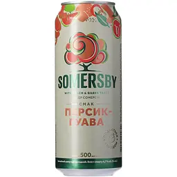 Сидр Somersby Персик-Гуава 4.7% з/б 0.5 л - мініатюра 3