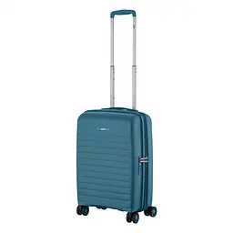 2E Валіза, Aero, поліпропілен, мала, 35/44 л, TSA, 4 колеса, EXP, синій