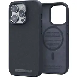 Чохол-накладка Njord Genuine Leather MagSafe Case Black для iPhone 14 Pro