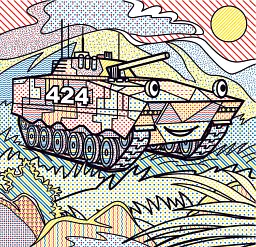Водяні розмальовки. Бойові машини - - мініатюра 3